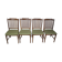 Ensemble de quatre chaises, Danemark, années 1970
