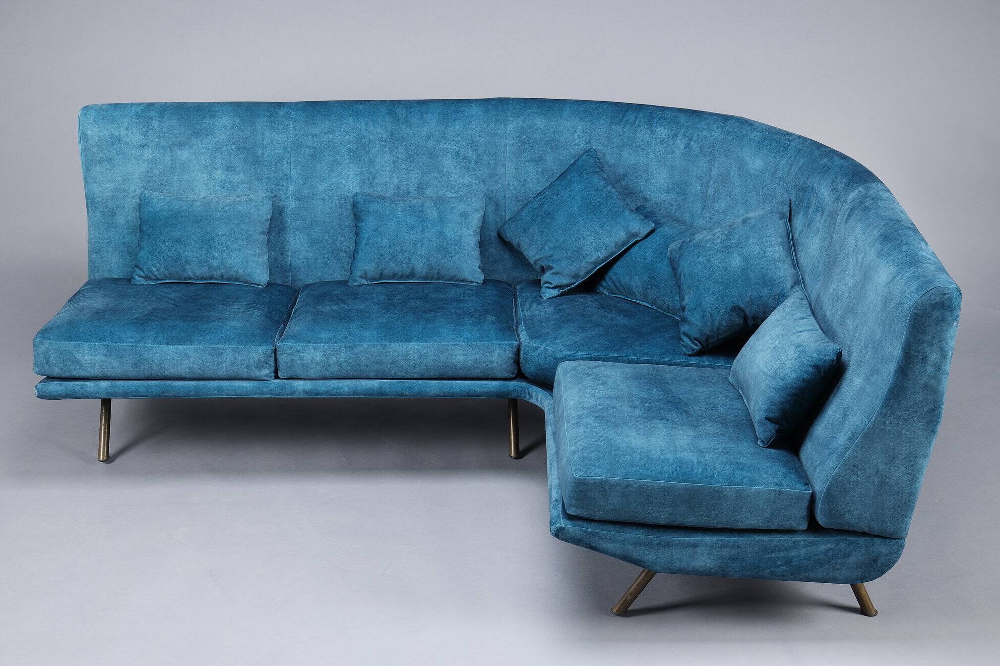 Corner sofa by marco zanuso (1916-2001) published by arflex