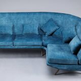 Corner sofa by marco zanuso (1916-2001) published by arflex