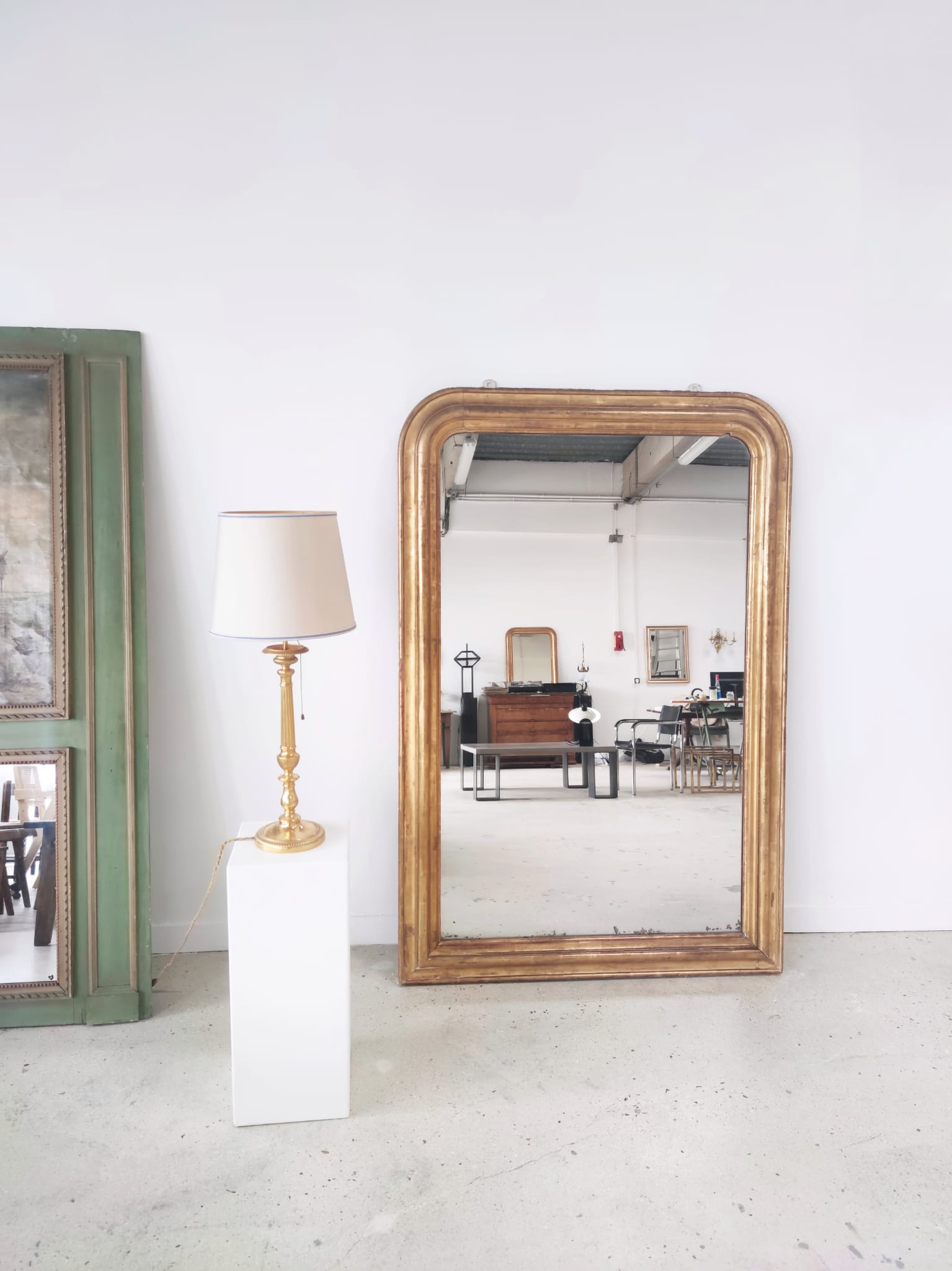 Gilded mirror louis philippe h style:1m66