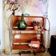 Vintage folding trolley with wheels