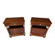 Paire de chevets de style Empire en acajou et bronzes dorés