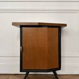 Bedside, wood, asymmetrical, vintage