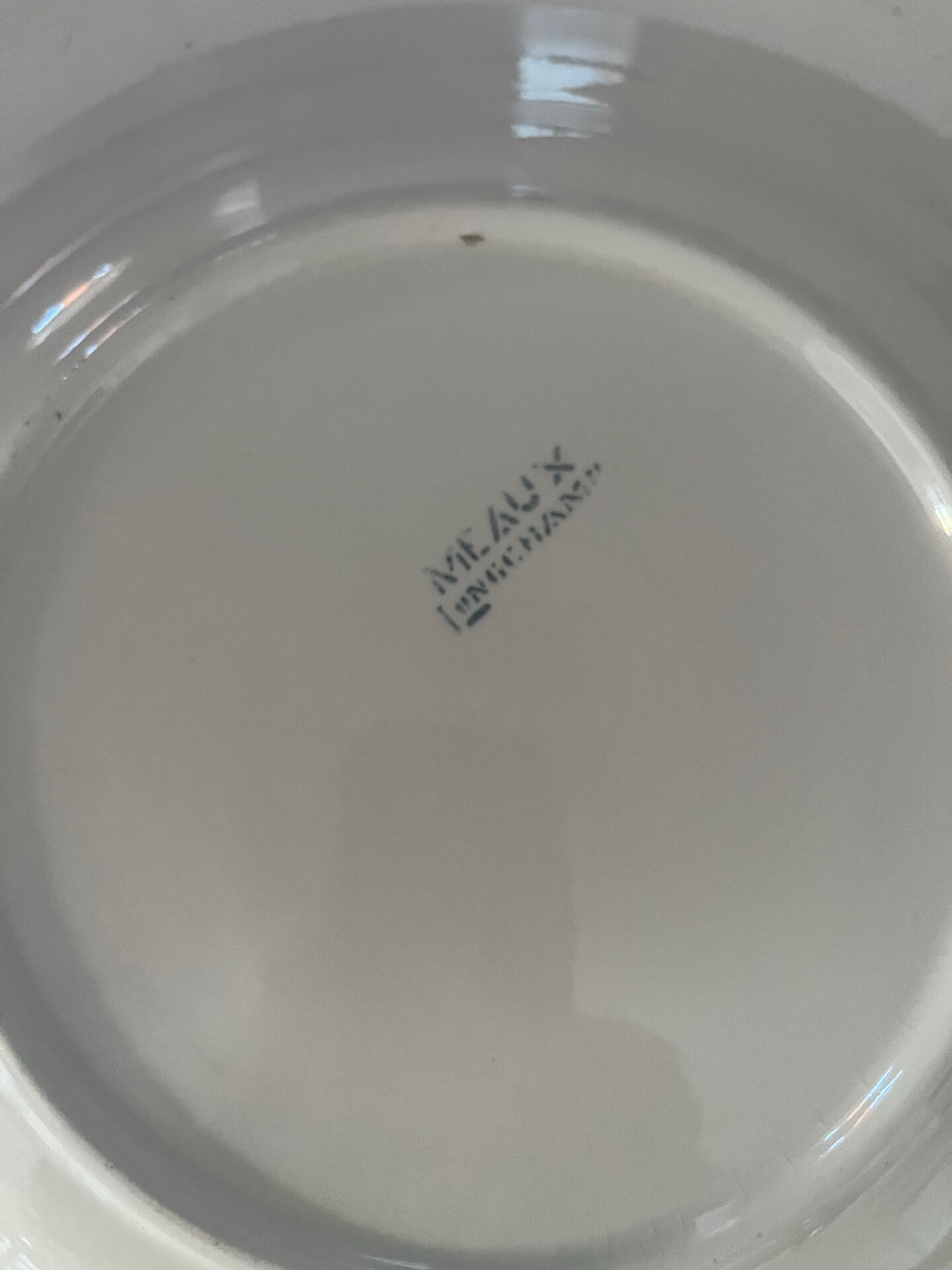 Antique faience service Meaux Longchamp