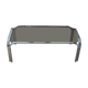 Chrome coffee table and smoked glass