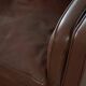 Stouby Møbelfabrik, 3-seater mid-century style sofa in brown leather, made in the 1970s.