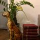 Vintage ceramic statue cheetah