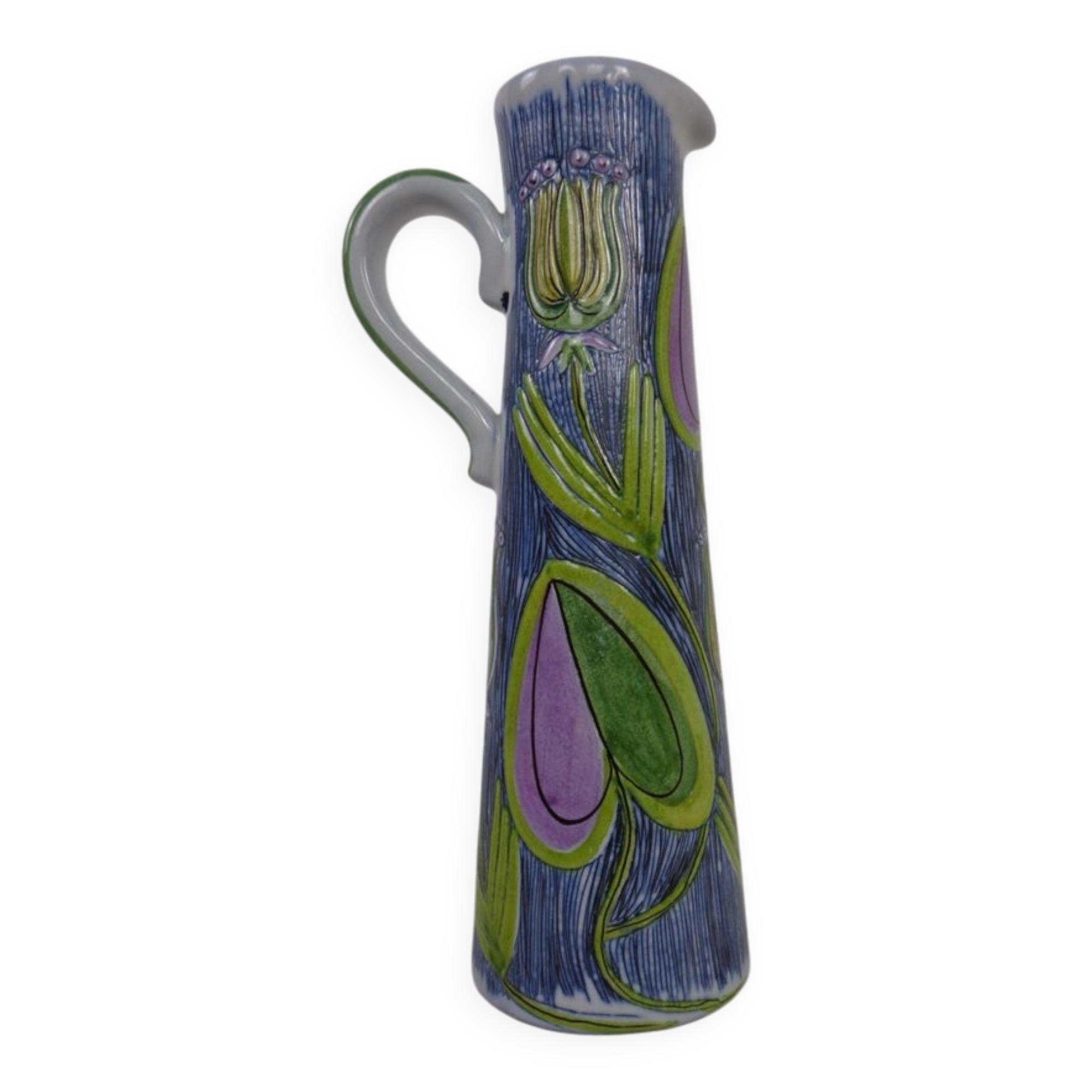 Studio ceramic jug from Laholm Keramik, Sweden, 1960s