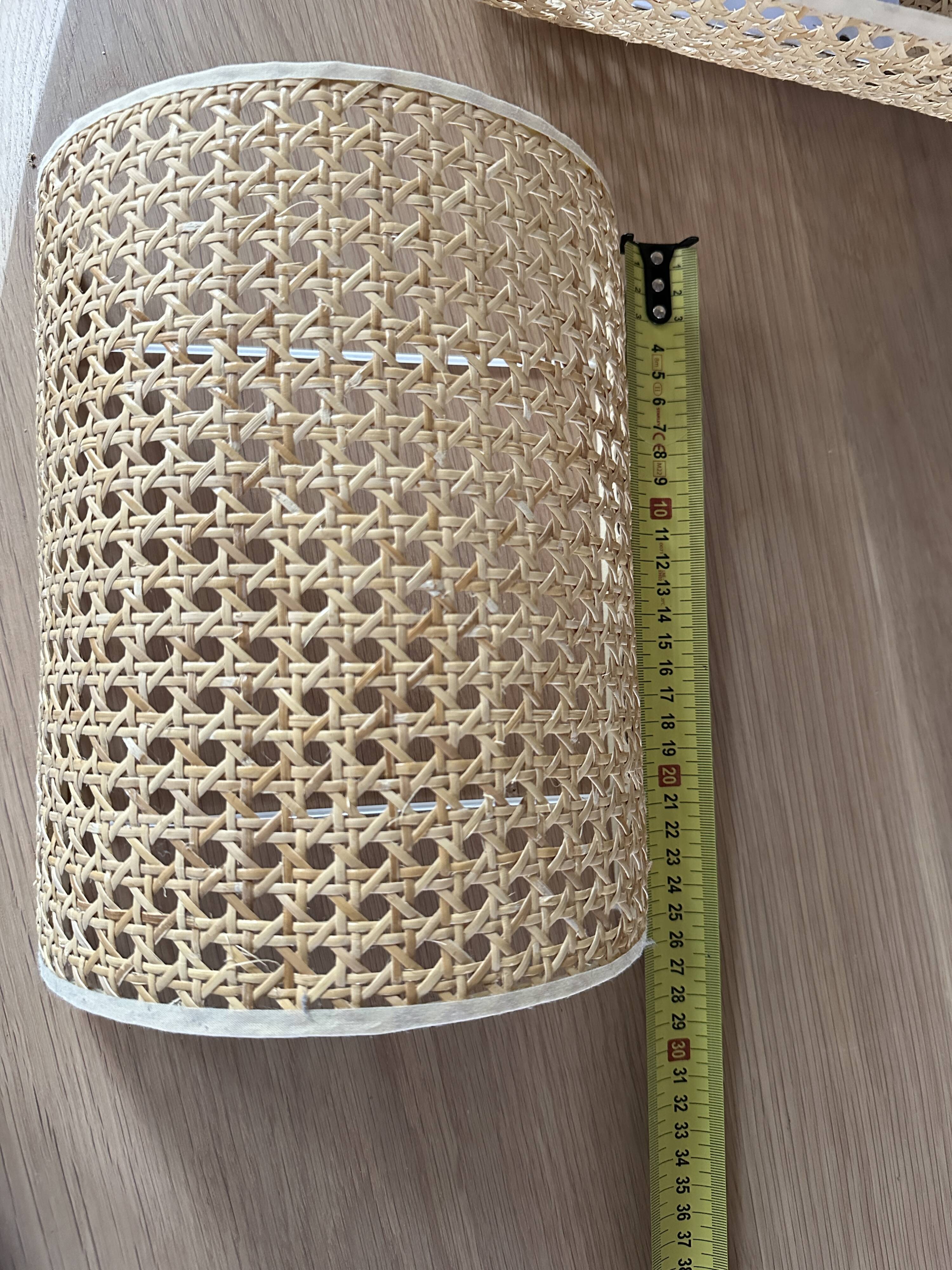 Pair of cannage wall lights