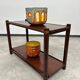 Mid-century modern bamboo side table by Gervasoni