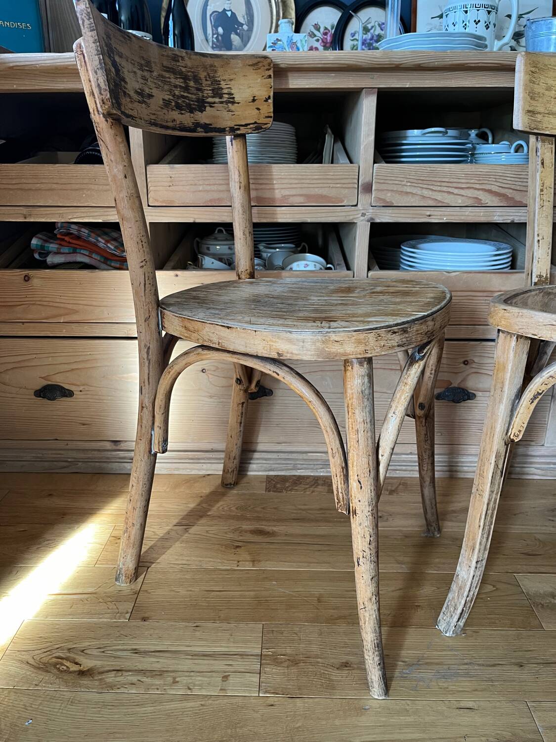 Pair of bistro chairs