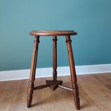Carved tripod stool