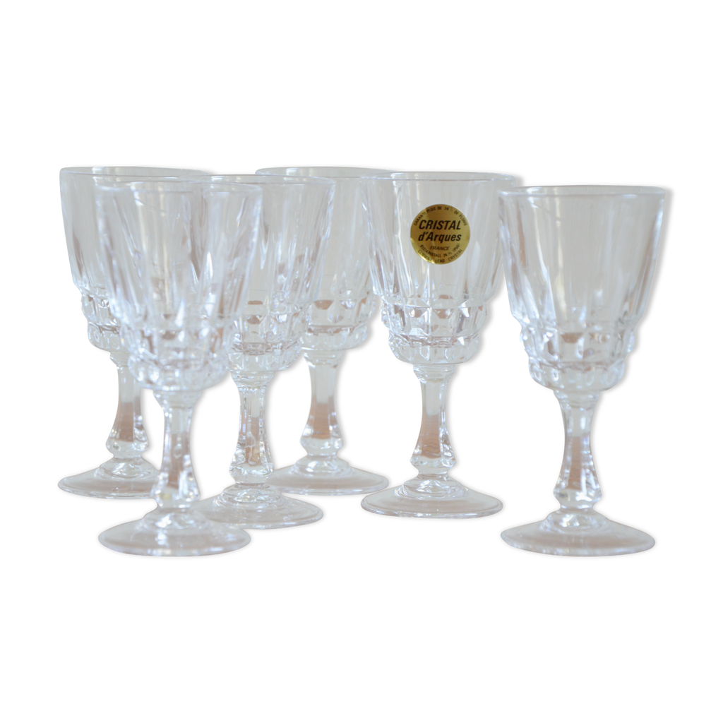 Set de 6 Verres à Thé en Cristal – Élégance Raffinement | Flamant Bleu
