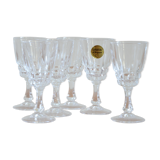 Set of 6 Arques crystal glasses