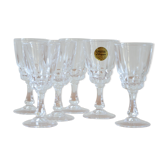 Set of 6 Arques crystal glasses
