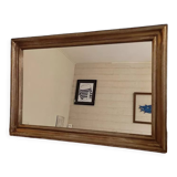 Mirror patinated carved wood frame