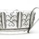 Postmodernist sugar bowl, silver-plated brass, HEFRA, Poland, 1970s