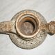 Ceramic pitcher fat lava greige and brown