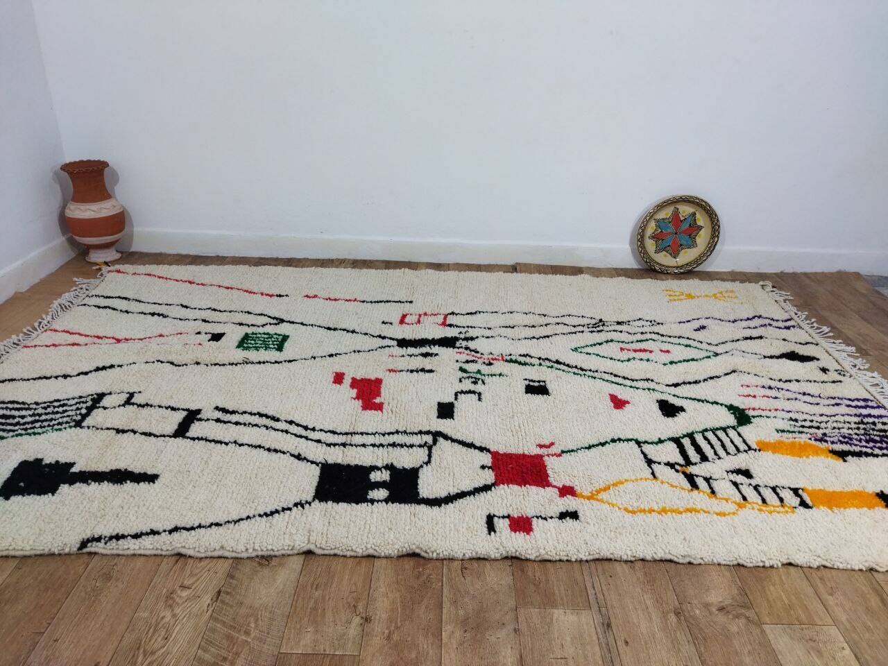 Handmade Moroccan Berber rug 315 X 190 CM