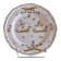 Moustiers scalloped plate in very good condition.