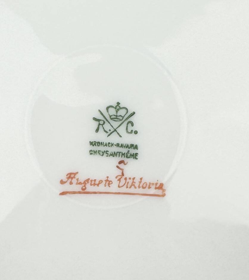 RC Bavaria 6 fruit dessert plates Auguste Viktoria