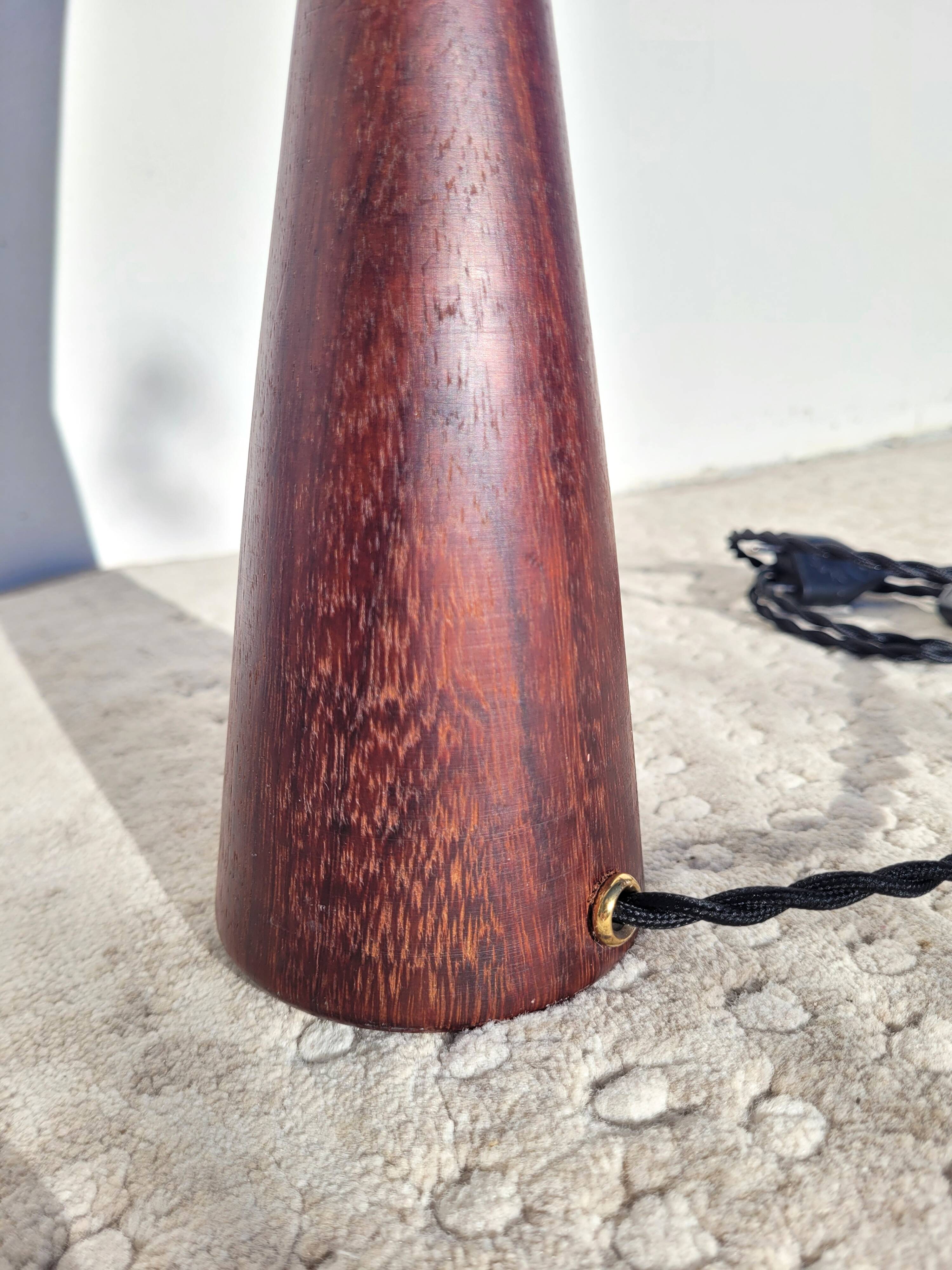 Scandinavian teak lamp base 1960