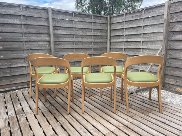 6 chaises Baumann, modèle Gondole