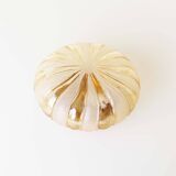 Vintage amber glass wall lamp by Wila Leuchten, Germany 1970's