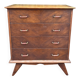 Commode vintage années 50/60 – 4 tiroirs – pieds compas