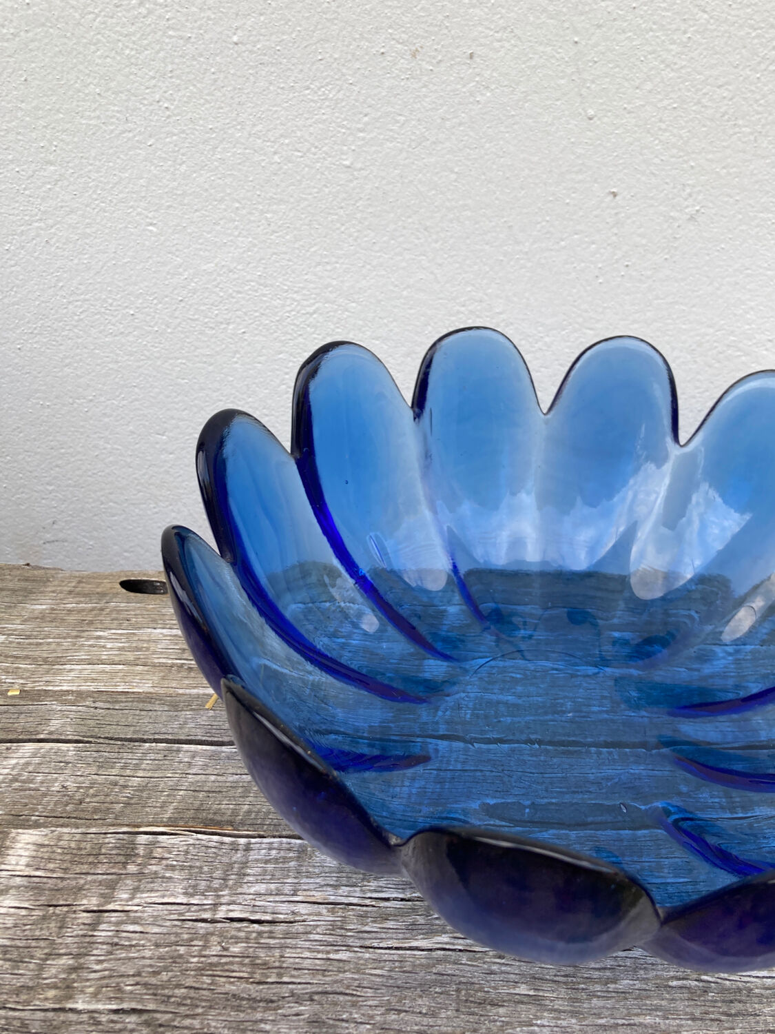 Vintage molded glass bowl