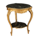 Gilded and lacquered faux marble living room coffee table