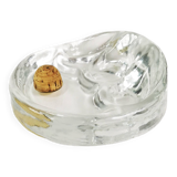 Modernist pipe ashtray, Glasdesign Georgshutte, Germany, 1970s.