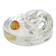 Modernist pipe ashtray, Glasdesign Georgshutte, Germany, 1970s.