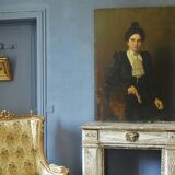 Portrait Adolphe Demange élègante aux gants 1899