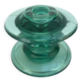 Old EDF EIV A21 insulator to be converted into an industrial candle holder • tempered glass
