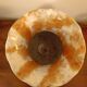 Large brutalist Italian ceramic vase, vintage two-tone, 60s/70s.