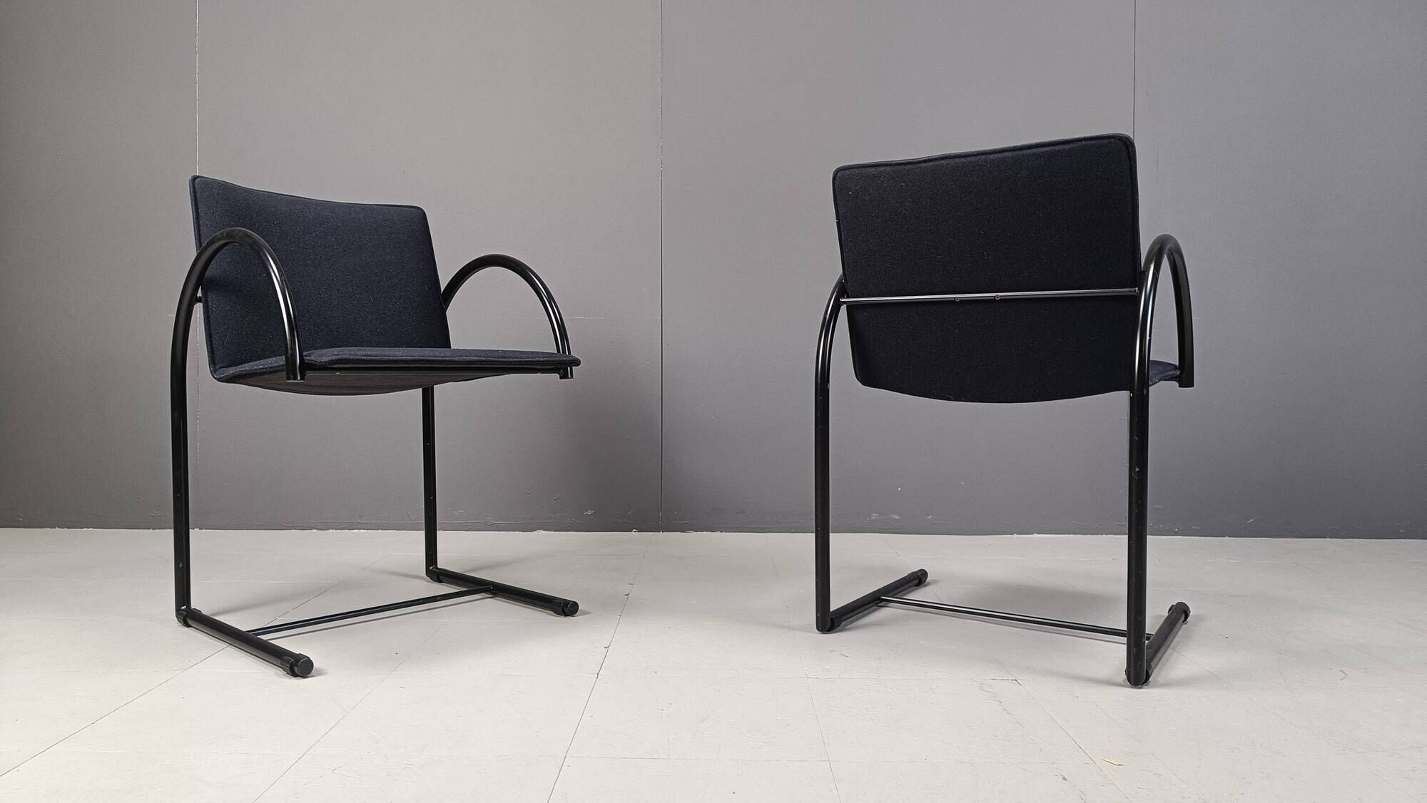 Vintage cirkel chairs by Metaform, 1980s, set of 6
