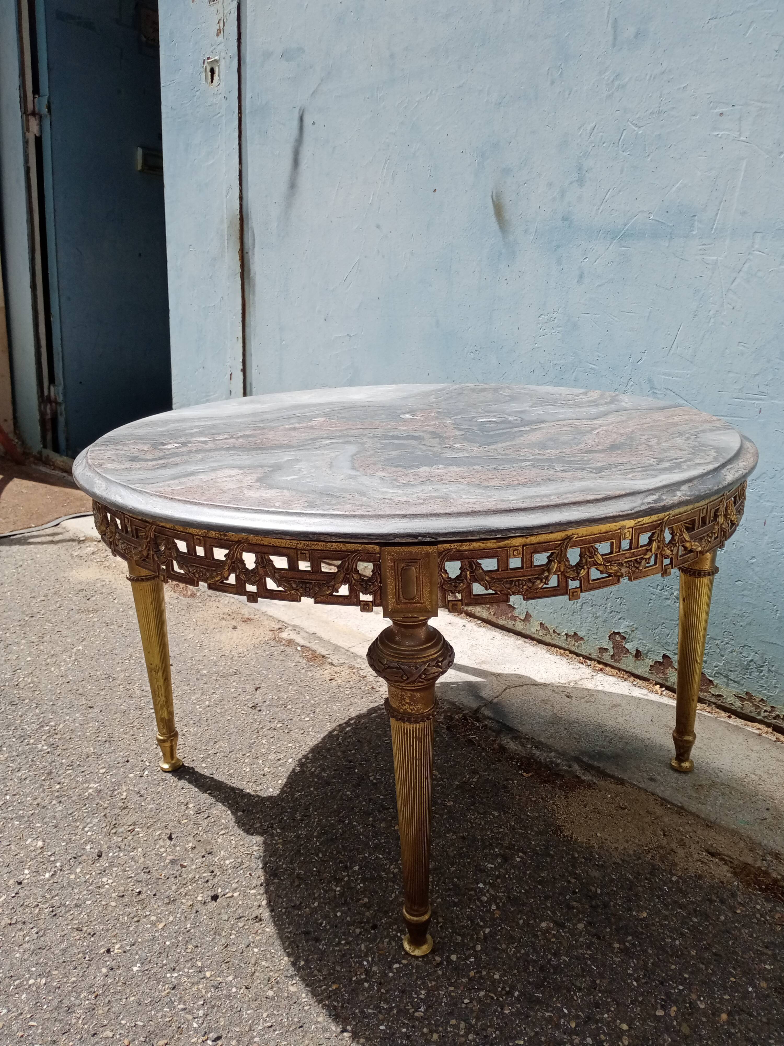 Brass coffee table