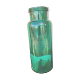 Large green glass jar