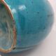Primavera Vase for Spring in French Art Deco blue ceramic