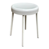 Vintage white stool from the 70s — Space Age / Pop Art design