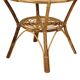 Vintage Set Rattan Chairs Armchairs Table Boho Design Sixties
