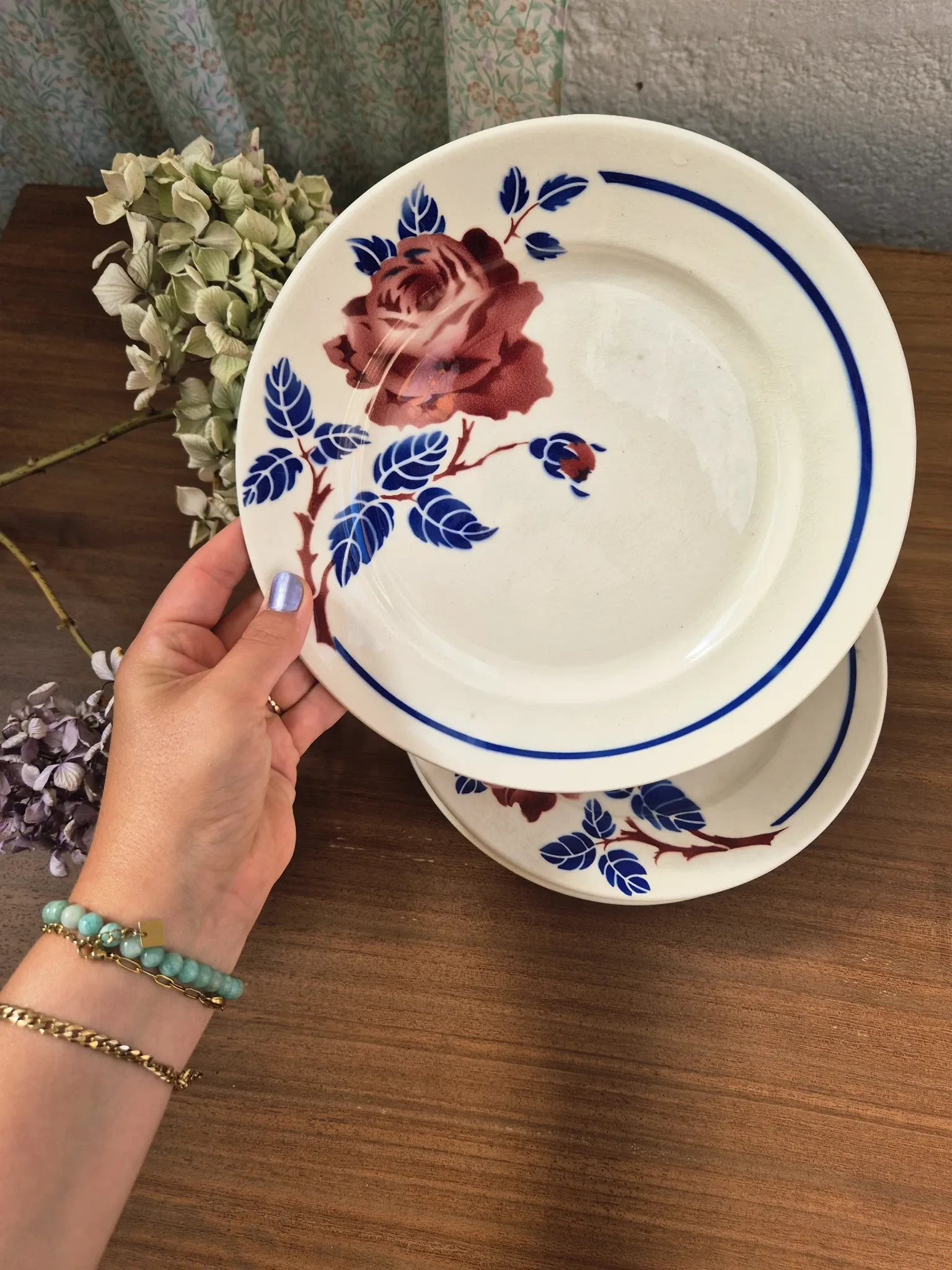 Vintage Luneville plates