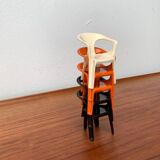 300 Monobloc Decorative Chairs Small by Henry Massonnet for Stamp, France, 1970s, Set of 5