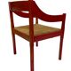Fauteuil Carimate modèle 892 Vico Magistretti pour Cassina en rouge