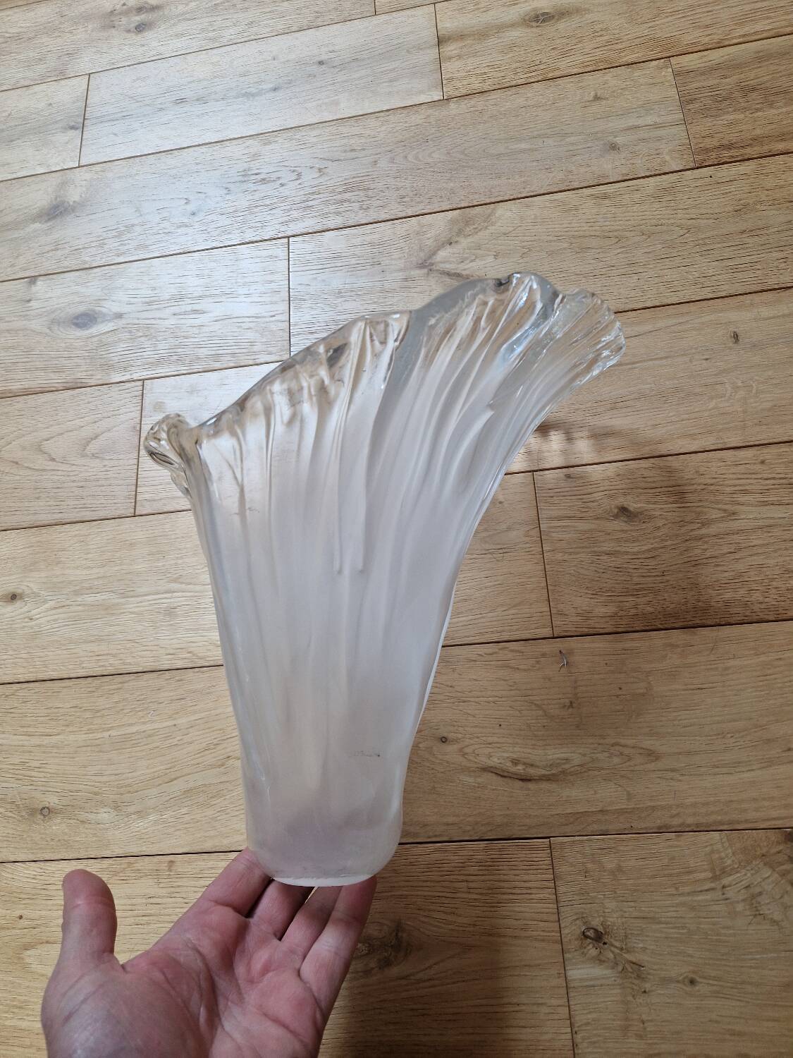 Antique Art Deco glass tulip