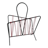 Vintage scoubidou magazine holder