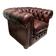 Fauteuil Chesterfield sur mesure, Fleming & Howland, cuir anglais, 2016