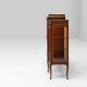 Rare Louis XVI display cabinet in marquetry with light, France ca. 1850