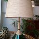 Green glass lamp